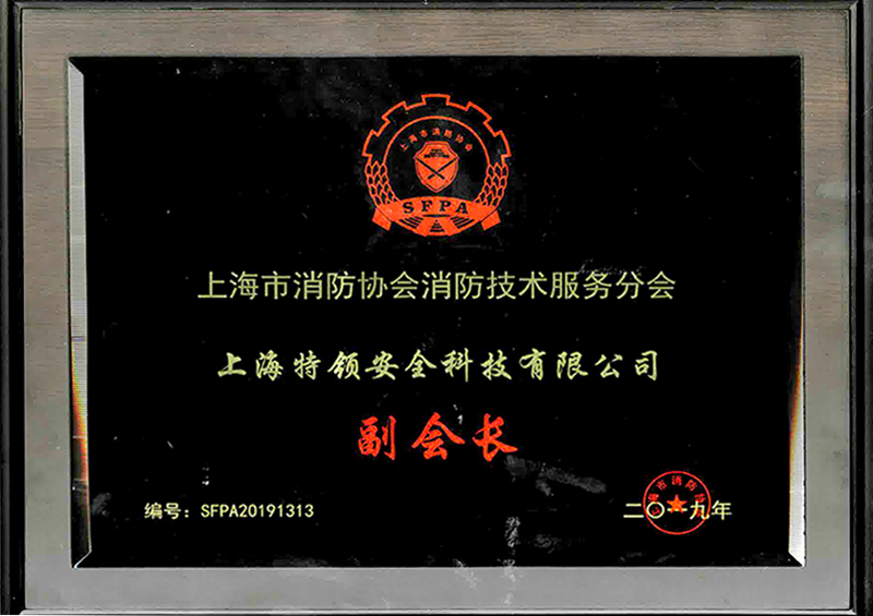 上海市消防协会消防技术服务分会副会长